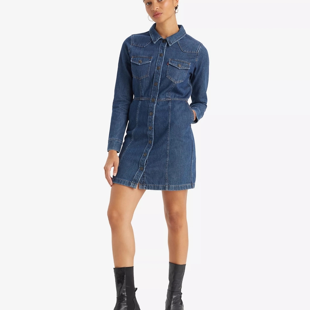 NWT Levi's Denim Button-Up Dress